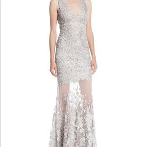Elie Tahari Larsa Lace Illusion Mermaid Go…